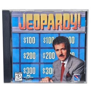 Jeopardy! PC CD-ROM Sony Imagesoft Alex Trebek Trivia Windows Vintage 1995
